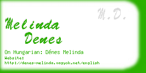 melinda denes business card