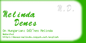 melinda denes business card